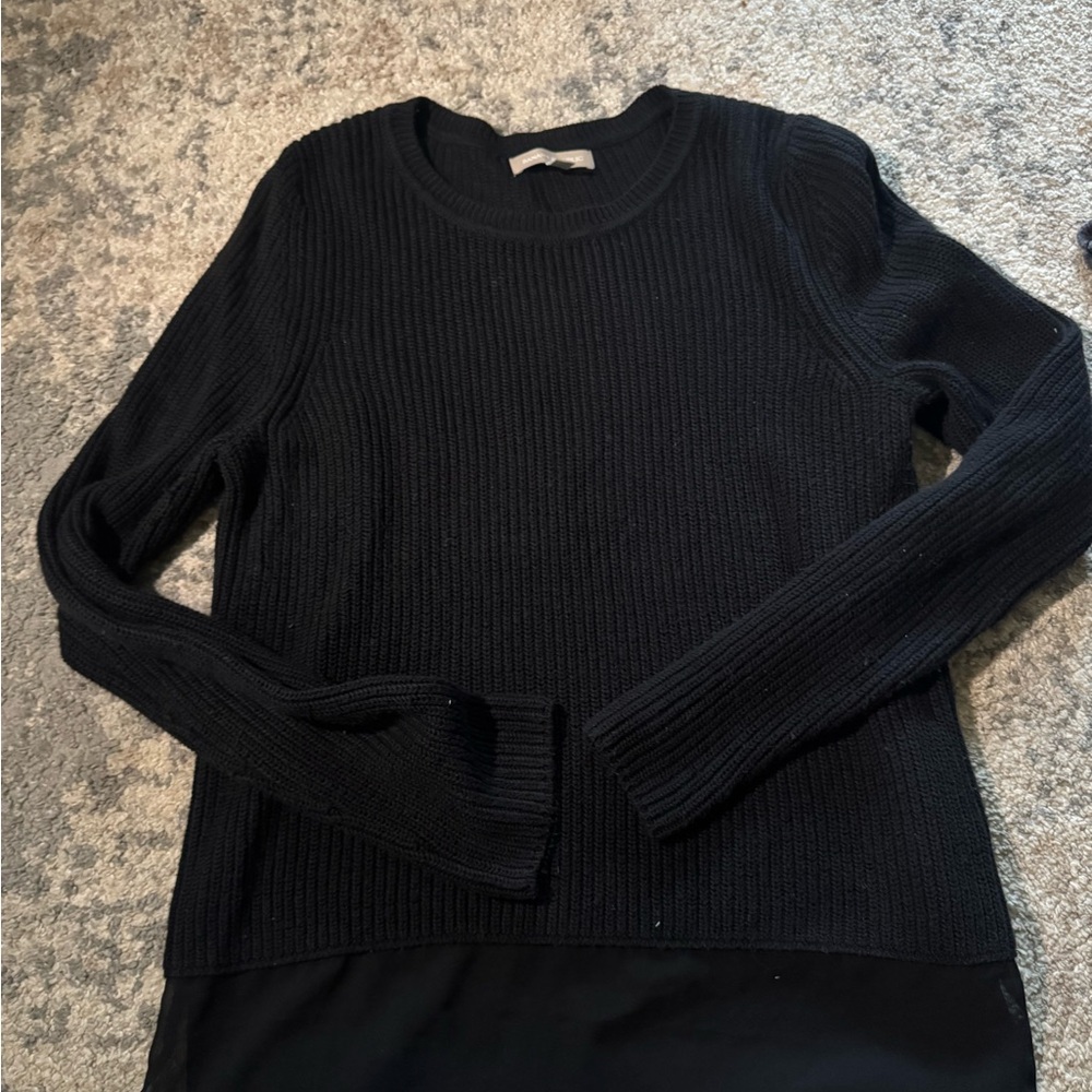 Banana Republic Women's Black Crew Neck Sweater
